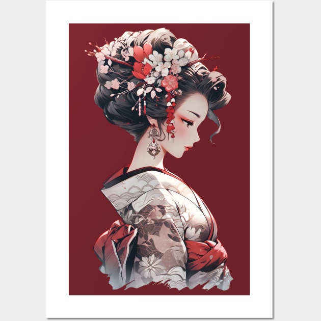 Nature Geisha Wall Art by ScarletClover